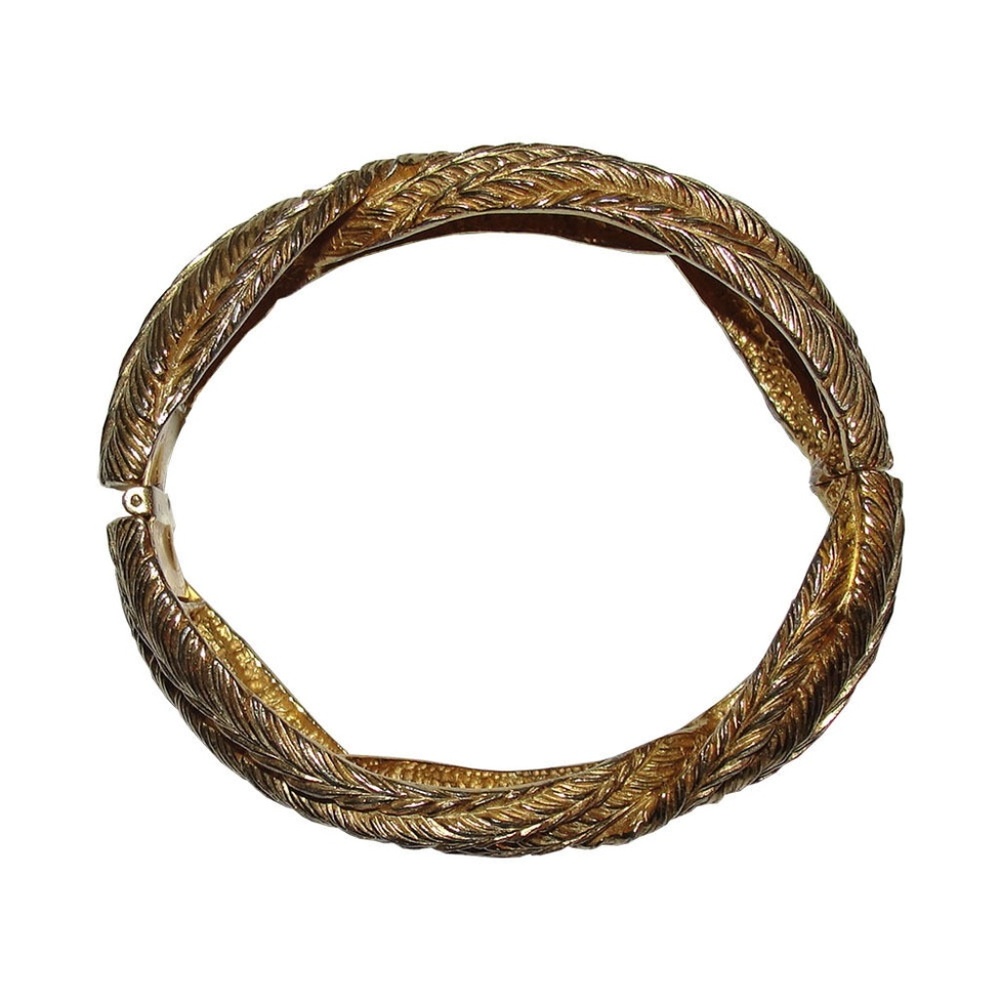 Castlecliff Interlocking Feather Bangle - image 2